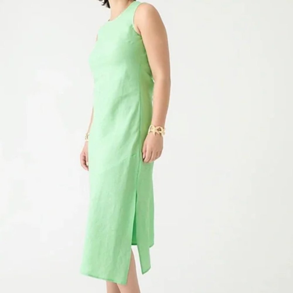 Black linen dress J.Crew B469 Carolyn